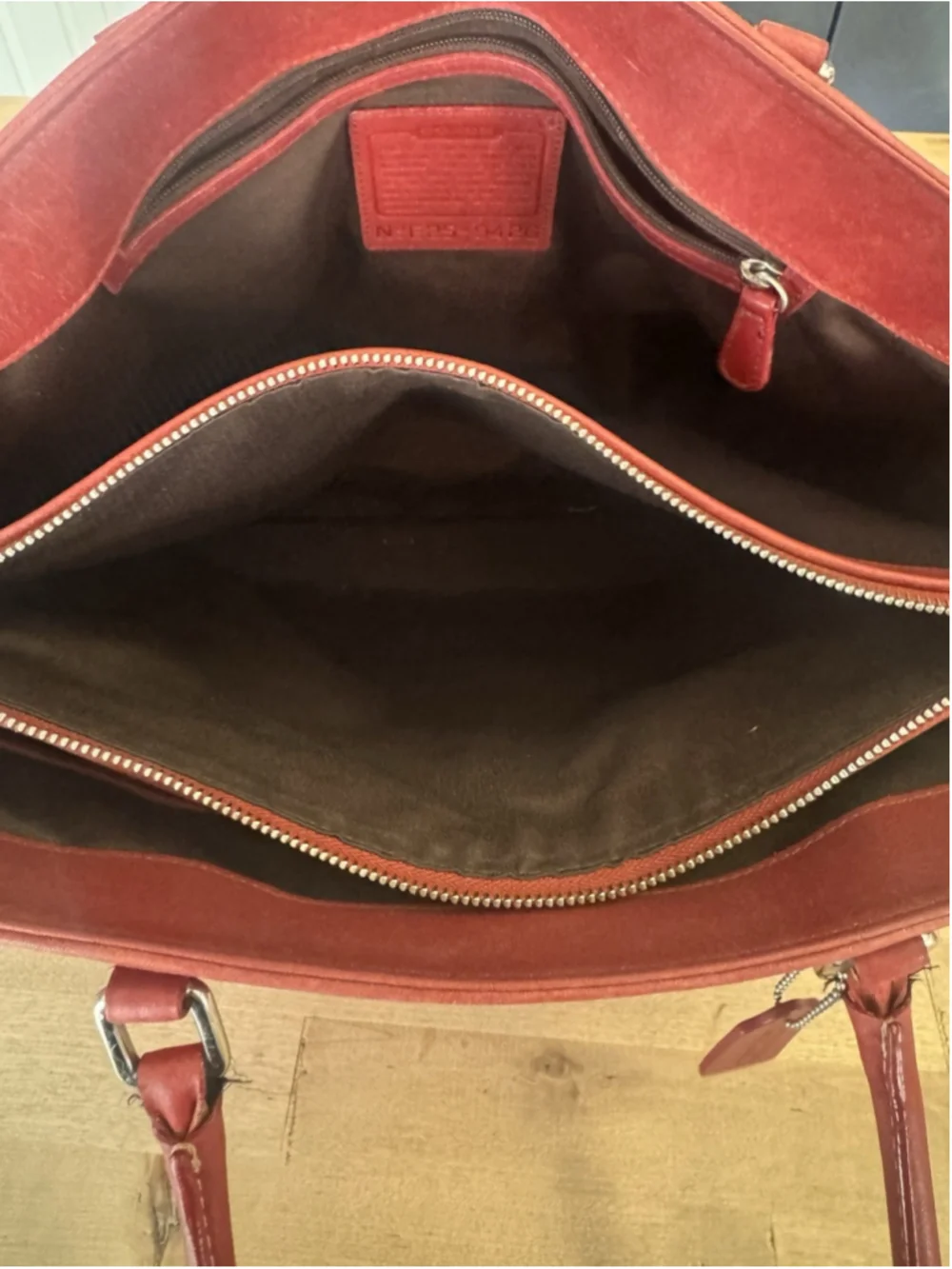 Rare RED Coach Legacy 9426 Satchel Tote Bag Handbag Briefcase Laptop Case Purse